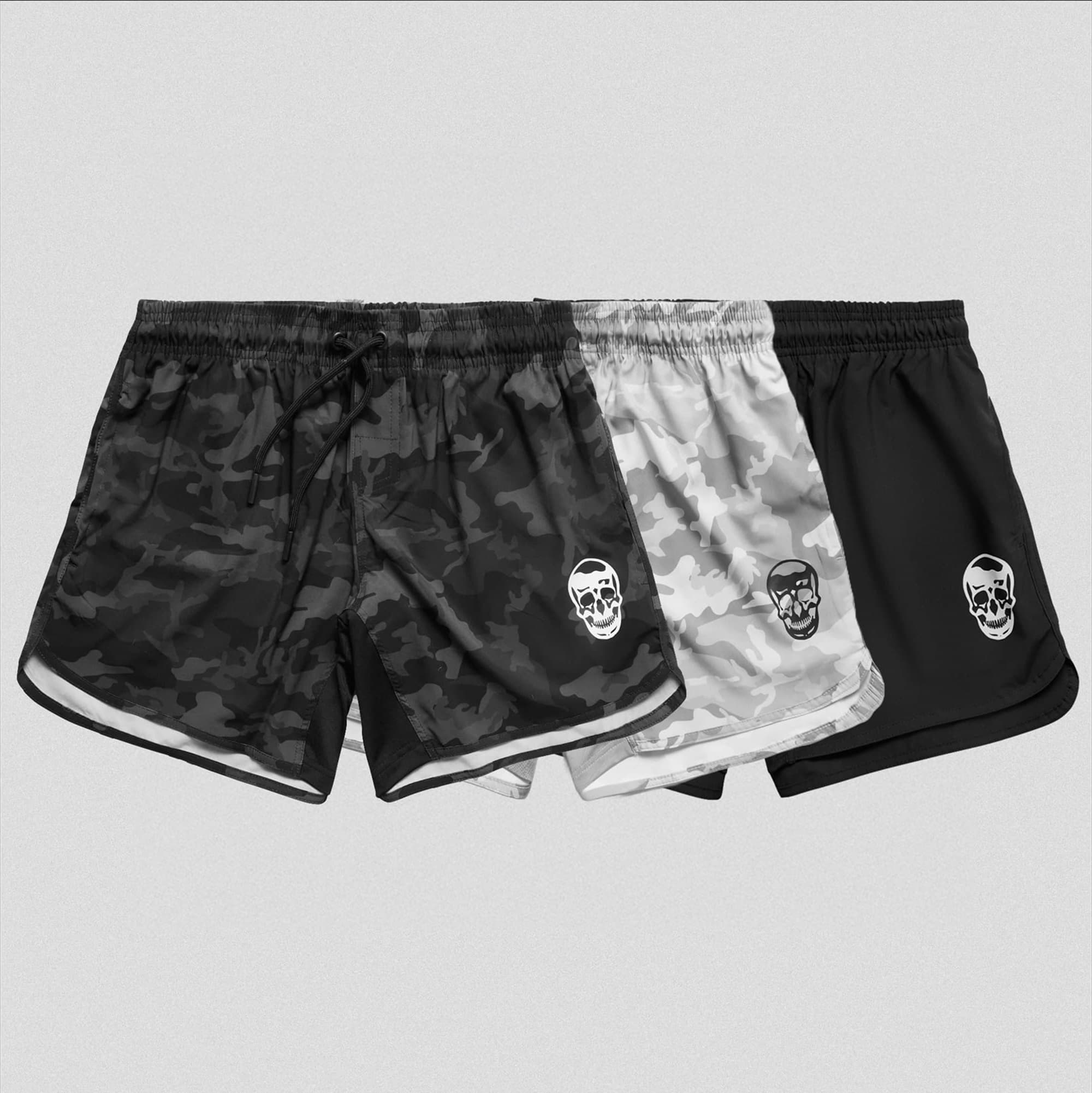 Midnight Camo/White Camo/Black training shorts 3 pack main image