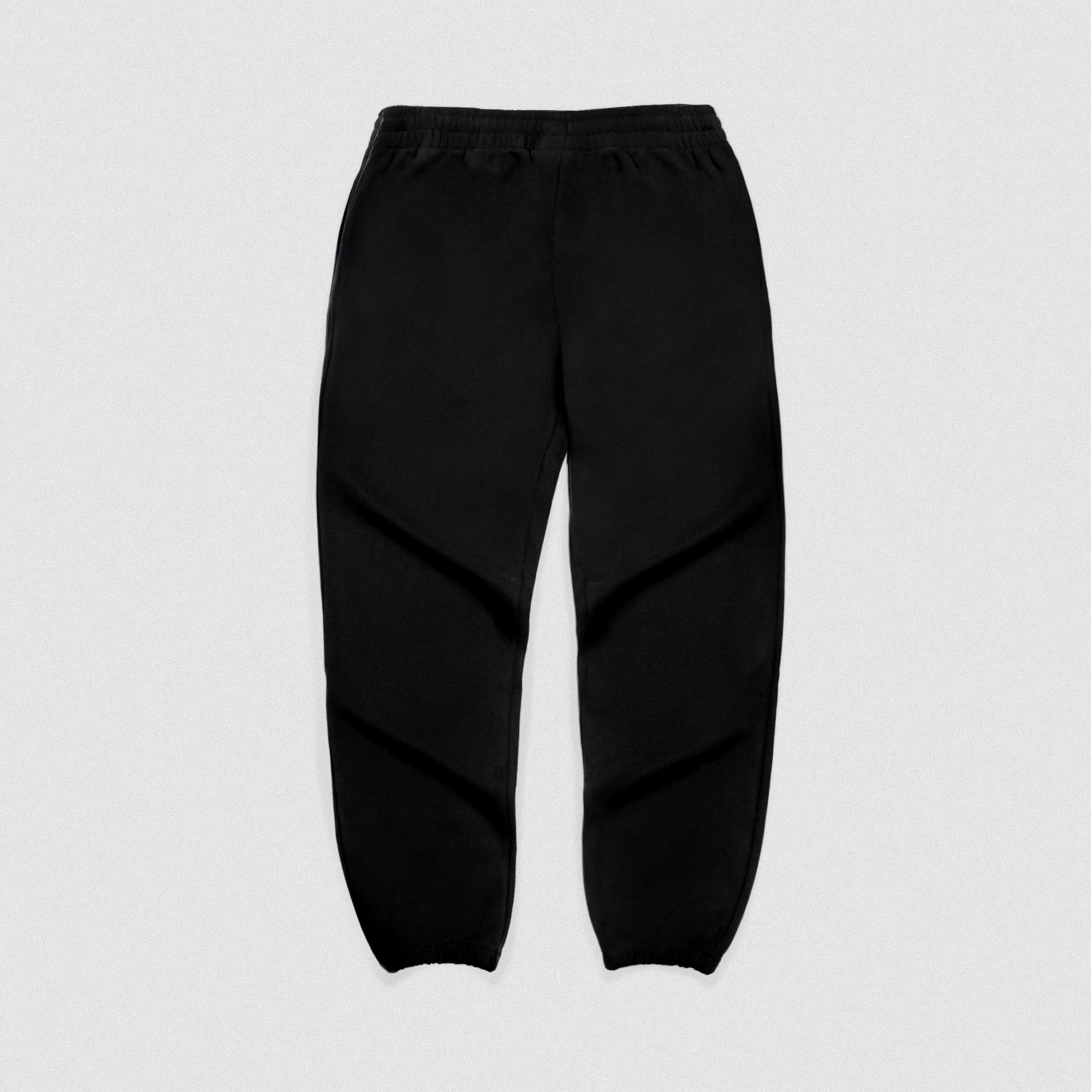 heavyweight core skull jogger black white back