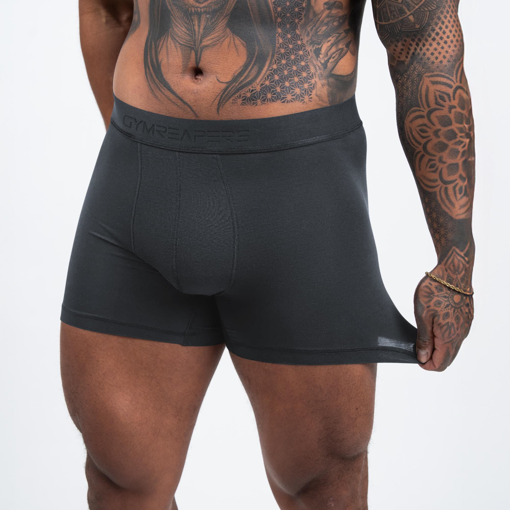 Athlete wearing the Overcast Everyday Boxer Briefs showcasing the stretch fabric