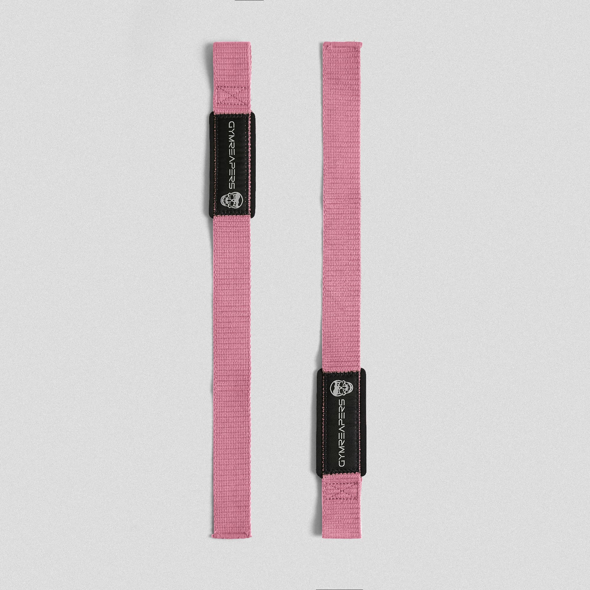Light Pink Lifting Straps both flat