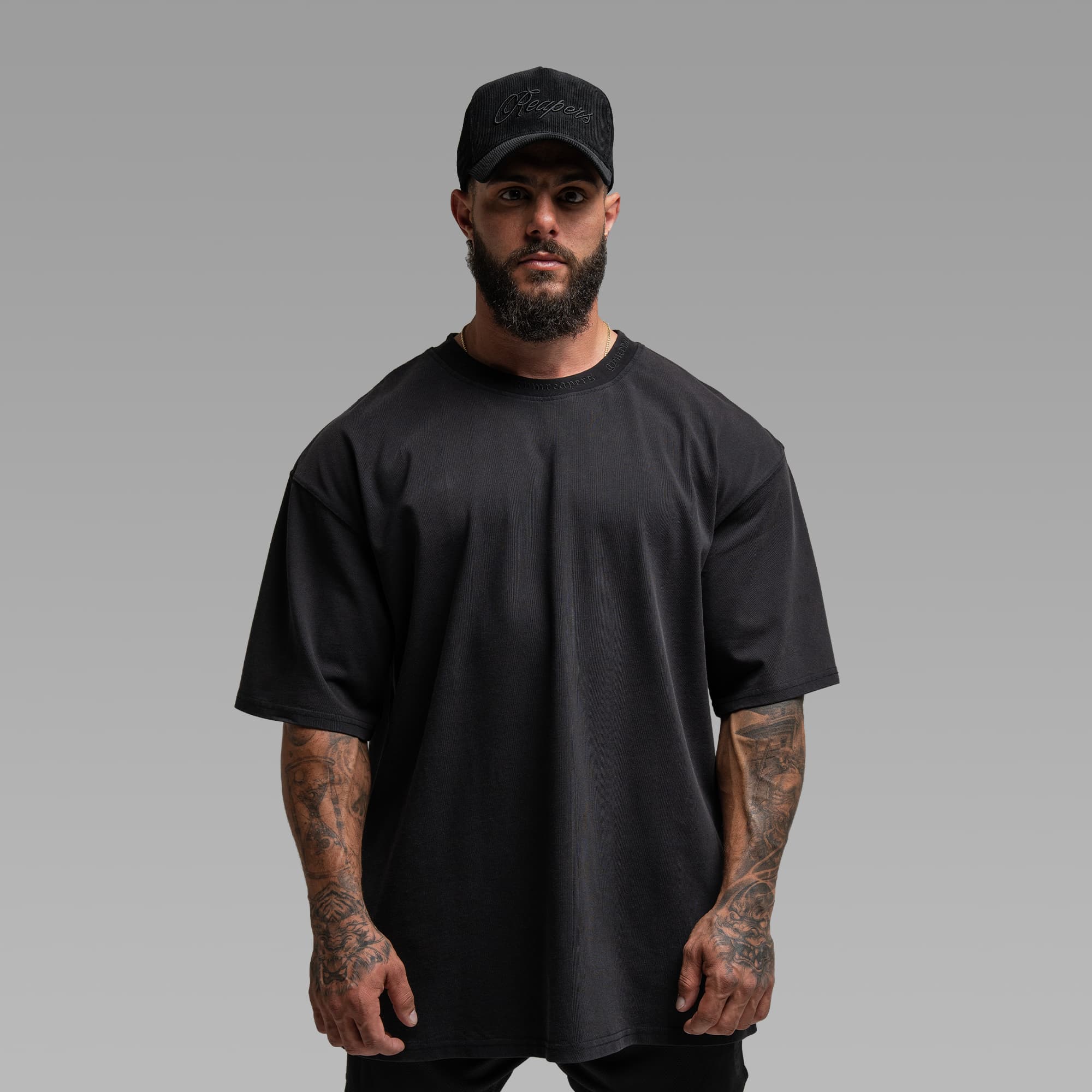 Athlete wearing the Standard Tee half body shot front side
