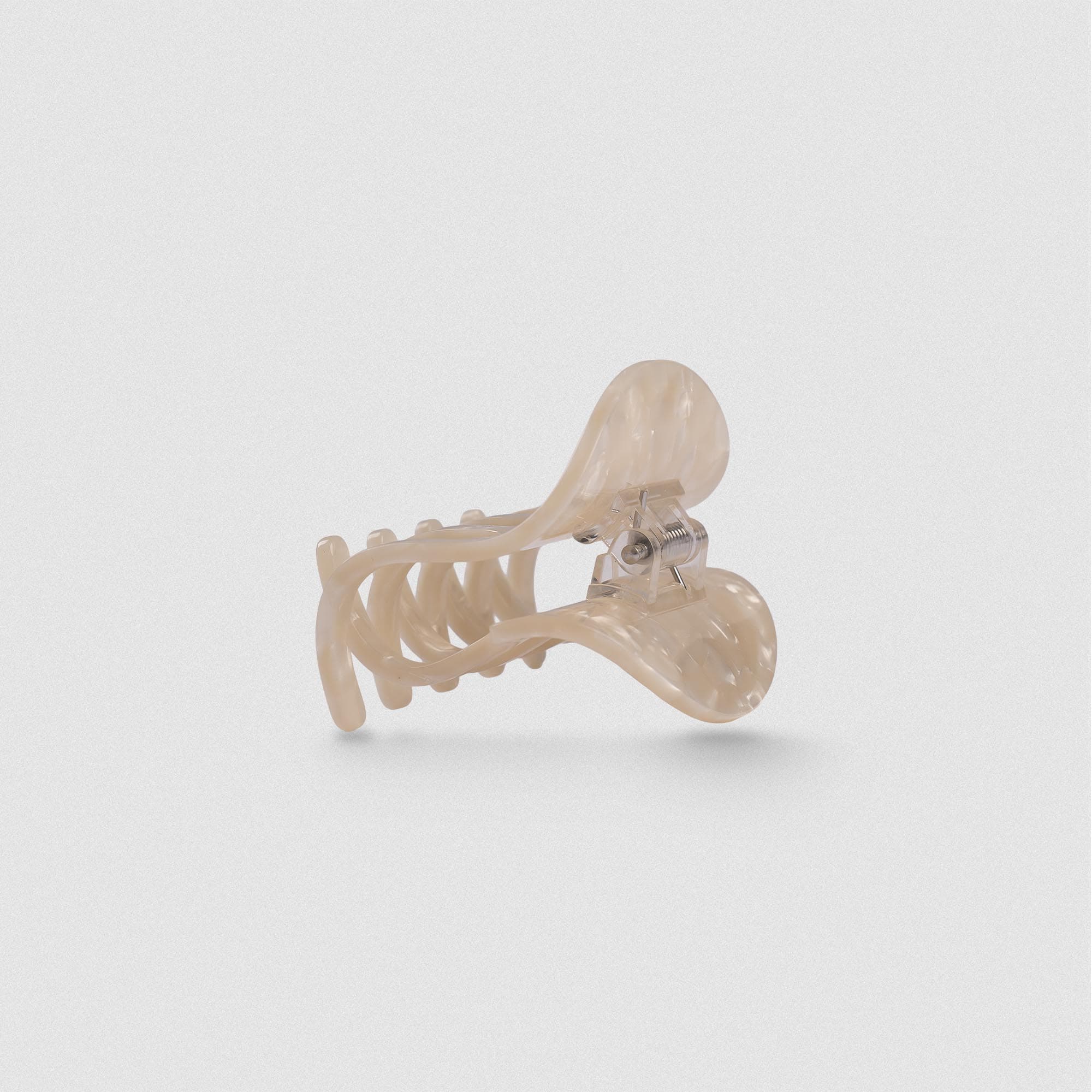 Small Claw Clip - Ivory back view