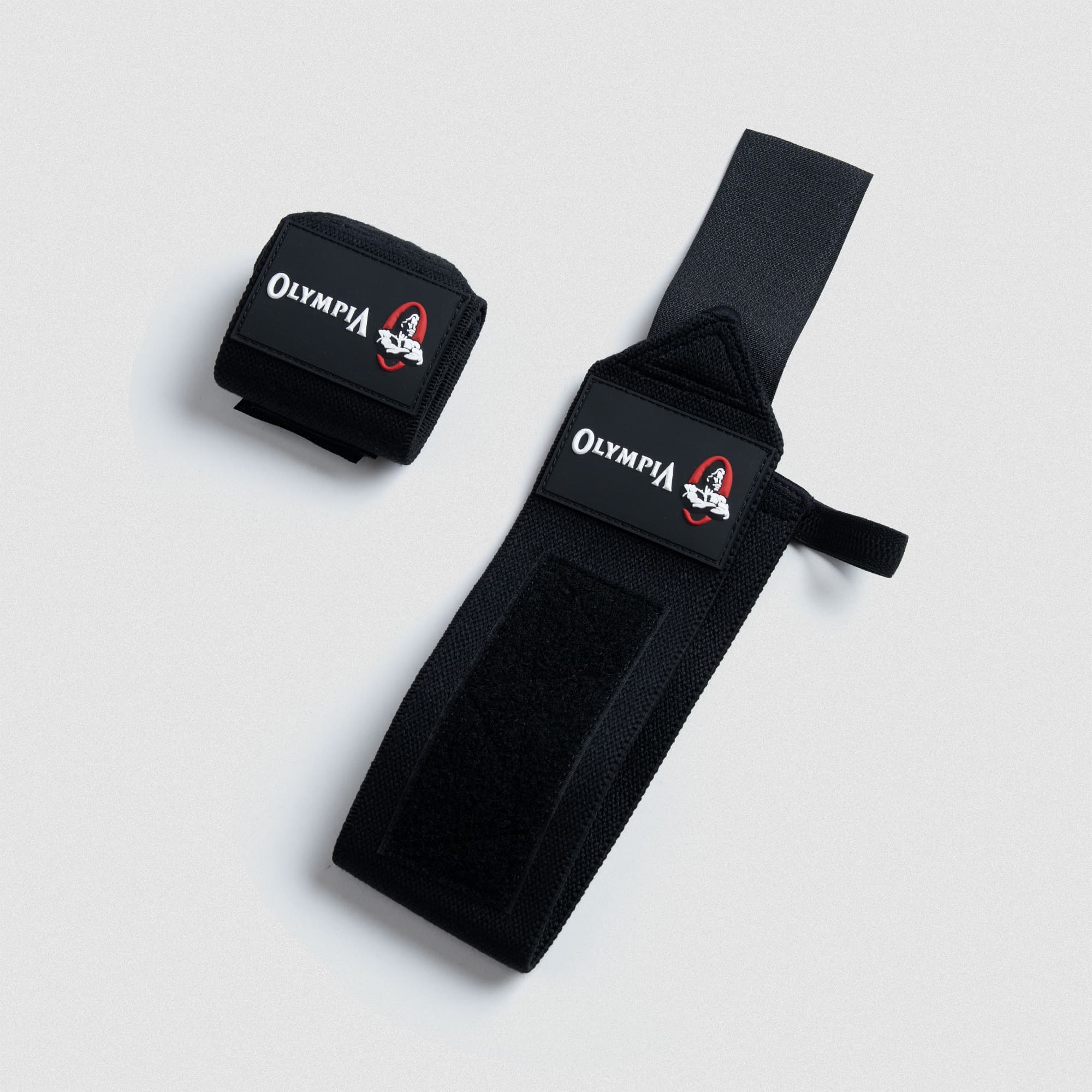 olympia wrist wraps rolled and unrolled