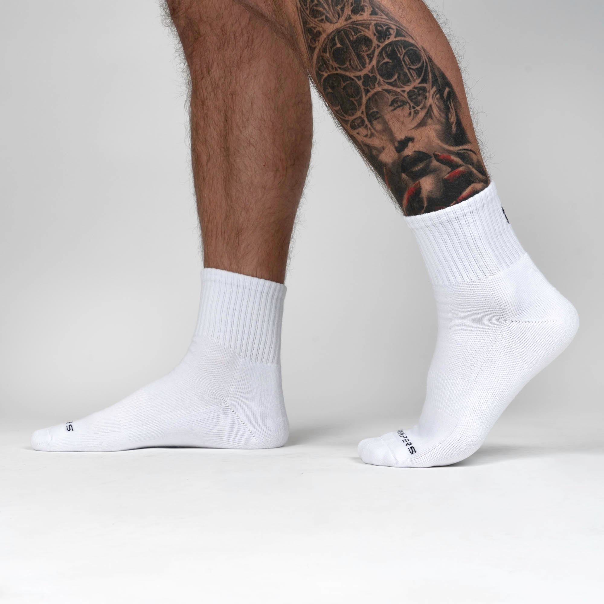 Gymreapers Quarter Socks White