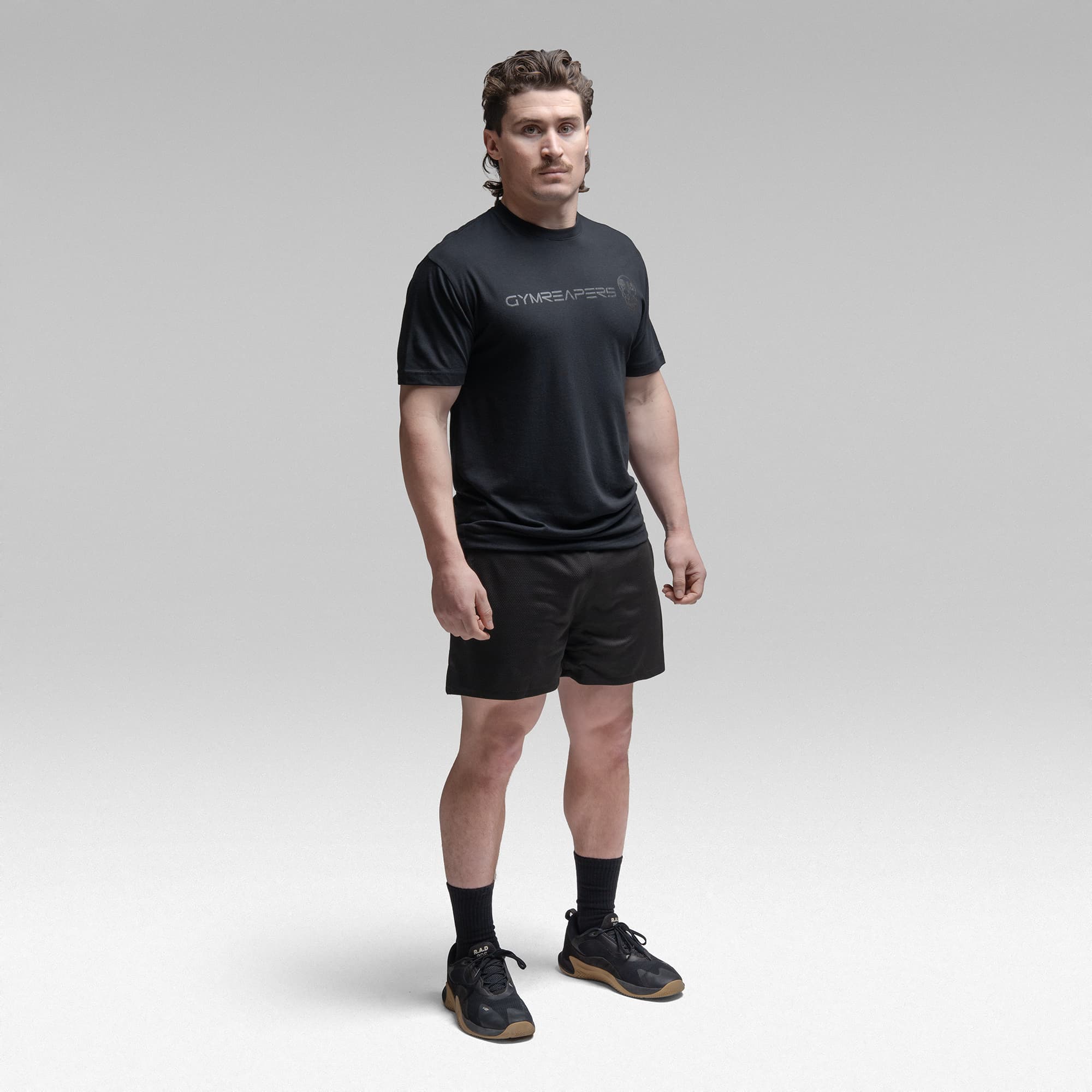 Active Tri-Blend Basic Tee - Black/Black
