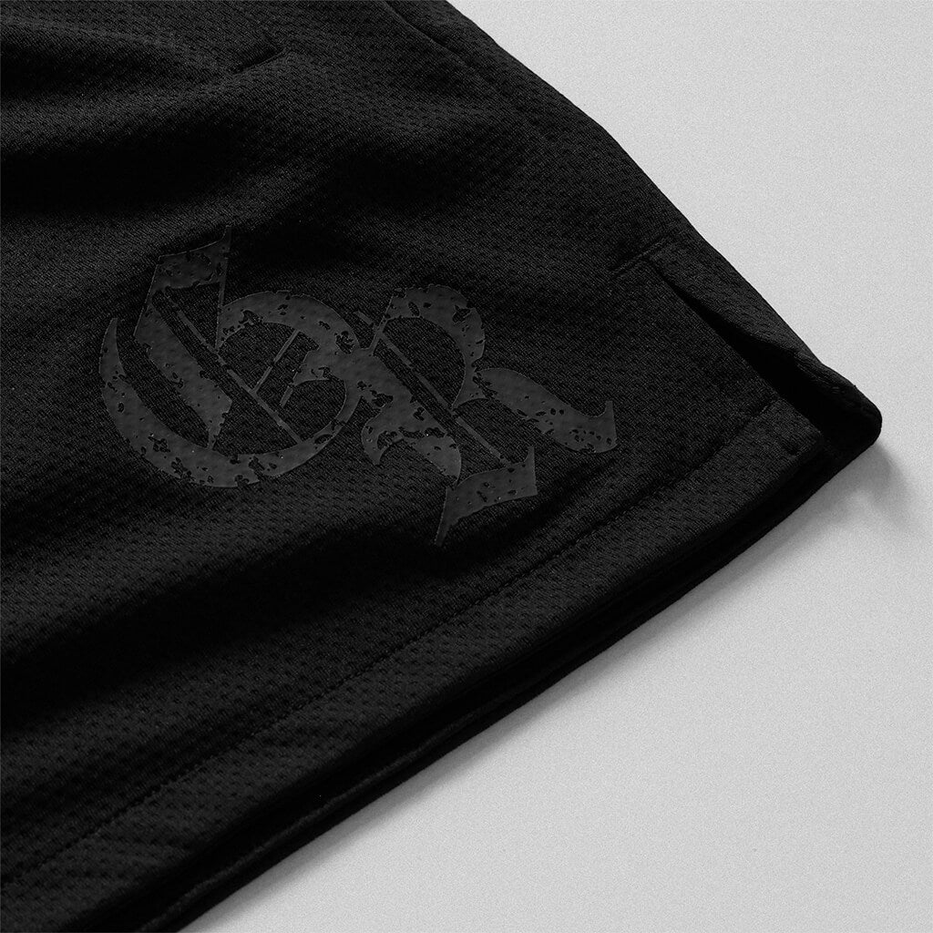 initial mesh shorts black black detail