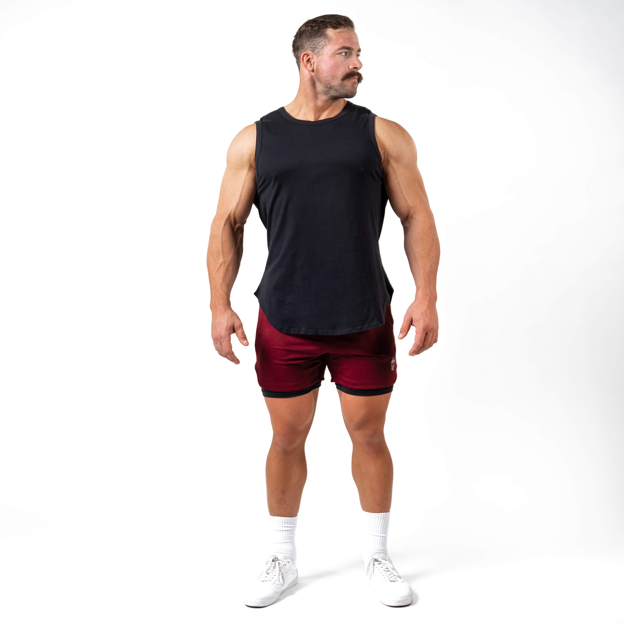 black mmxiv cutoff tank top