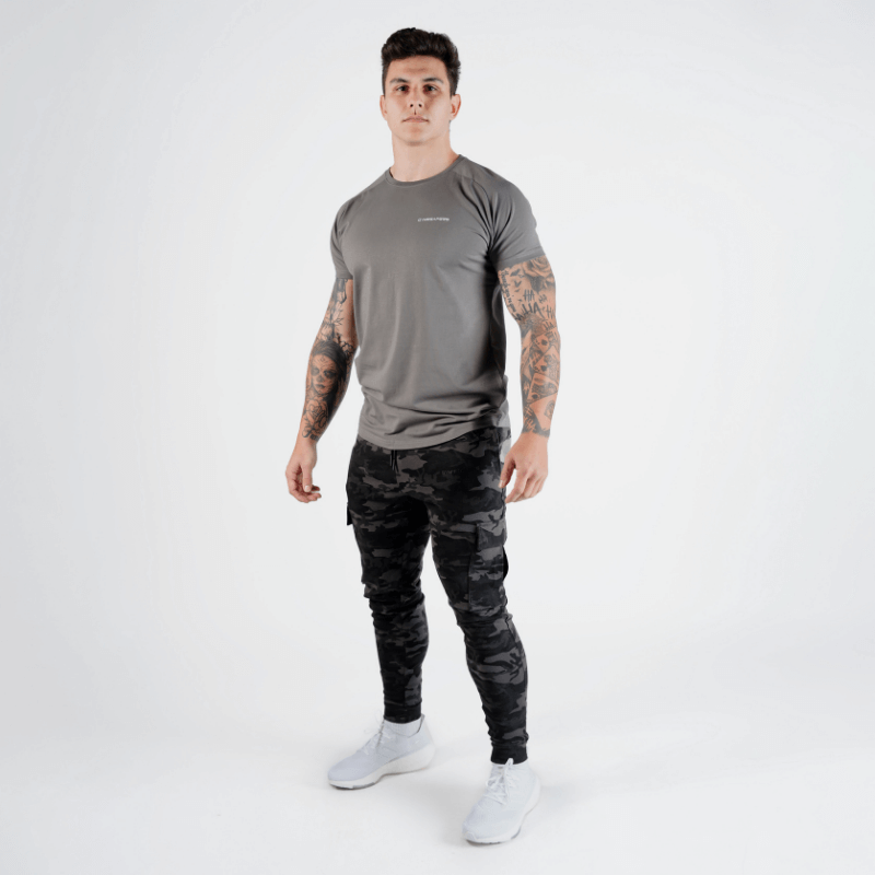 gray performance tee