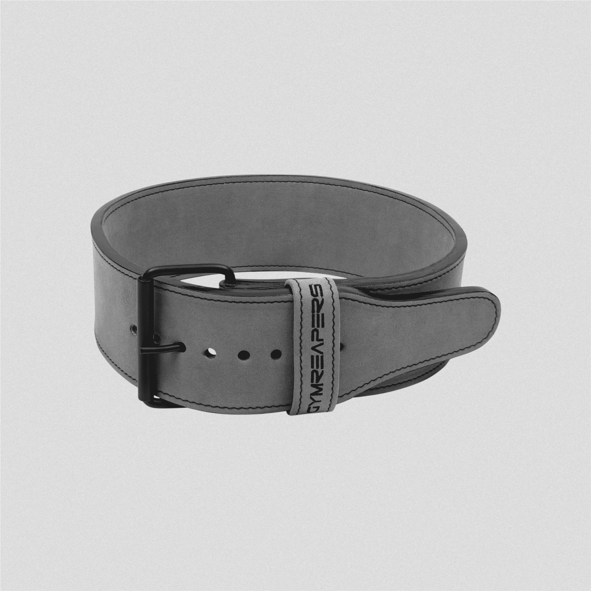 10mm single prong belt gray front