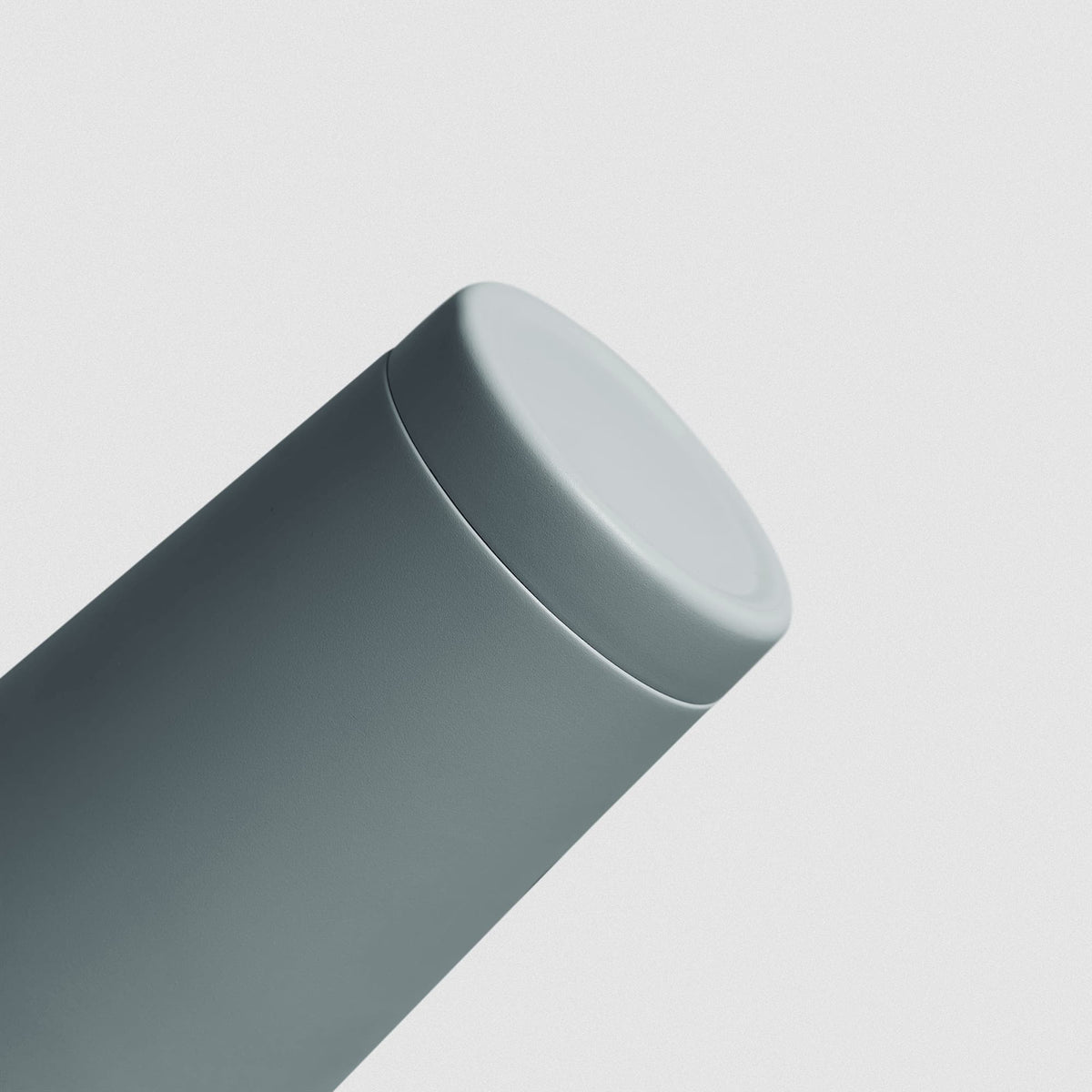 Lake blue Stainless Steel Shaker on white background showcasing bottom of shaker