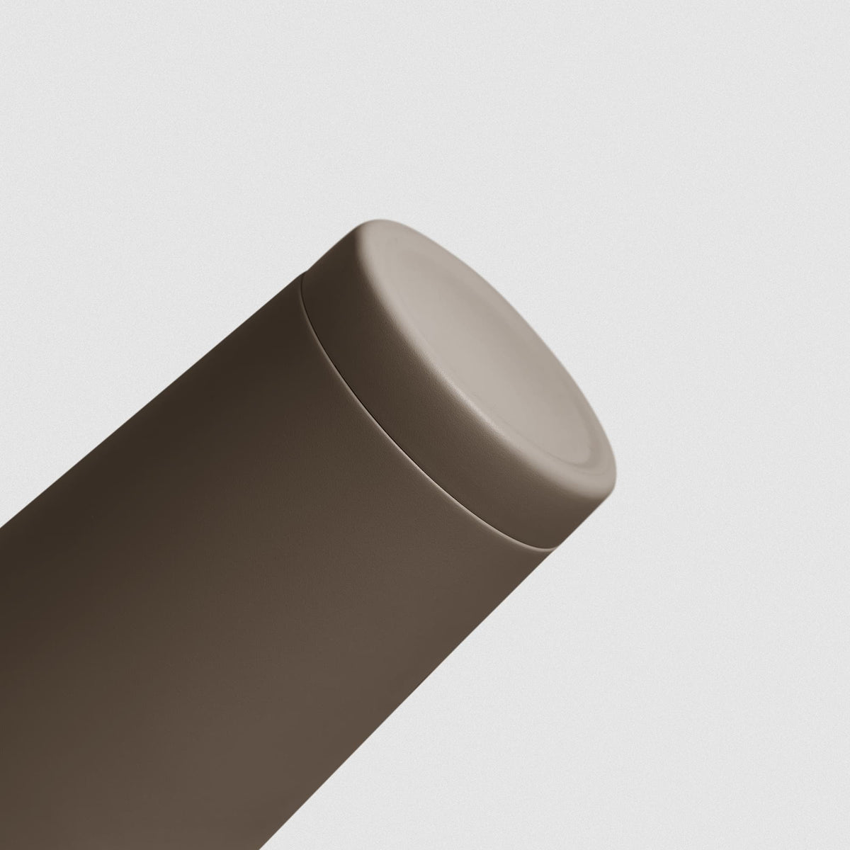 Toffee brown Stainless Steel Shaker on white background showcasing bottom of shaker