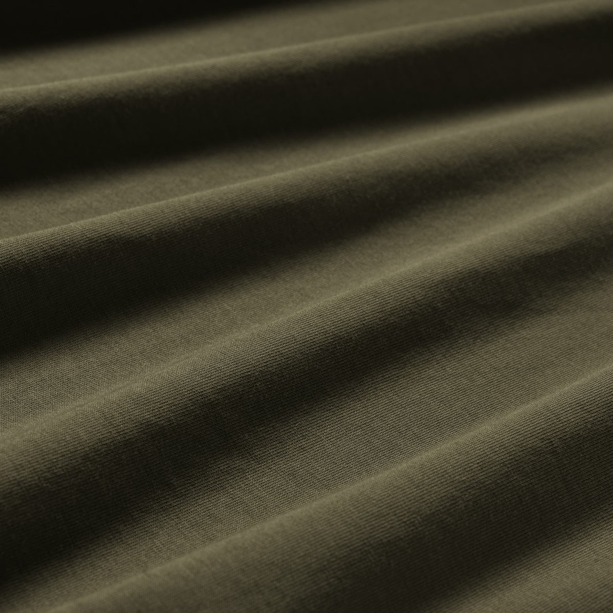Axis Raglan Tee - OD Green fabric texture detail