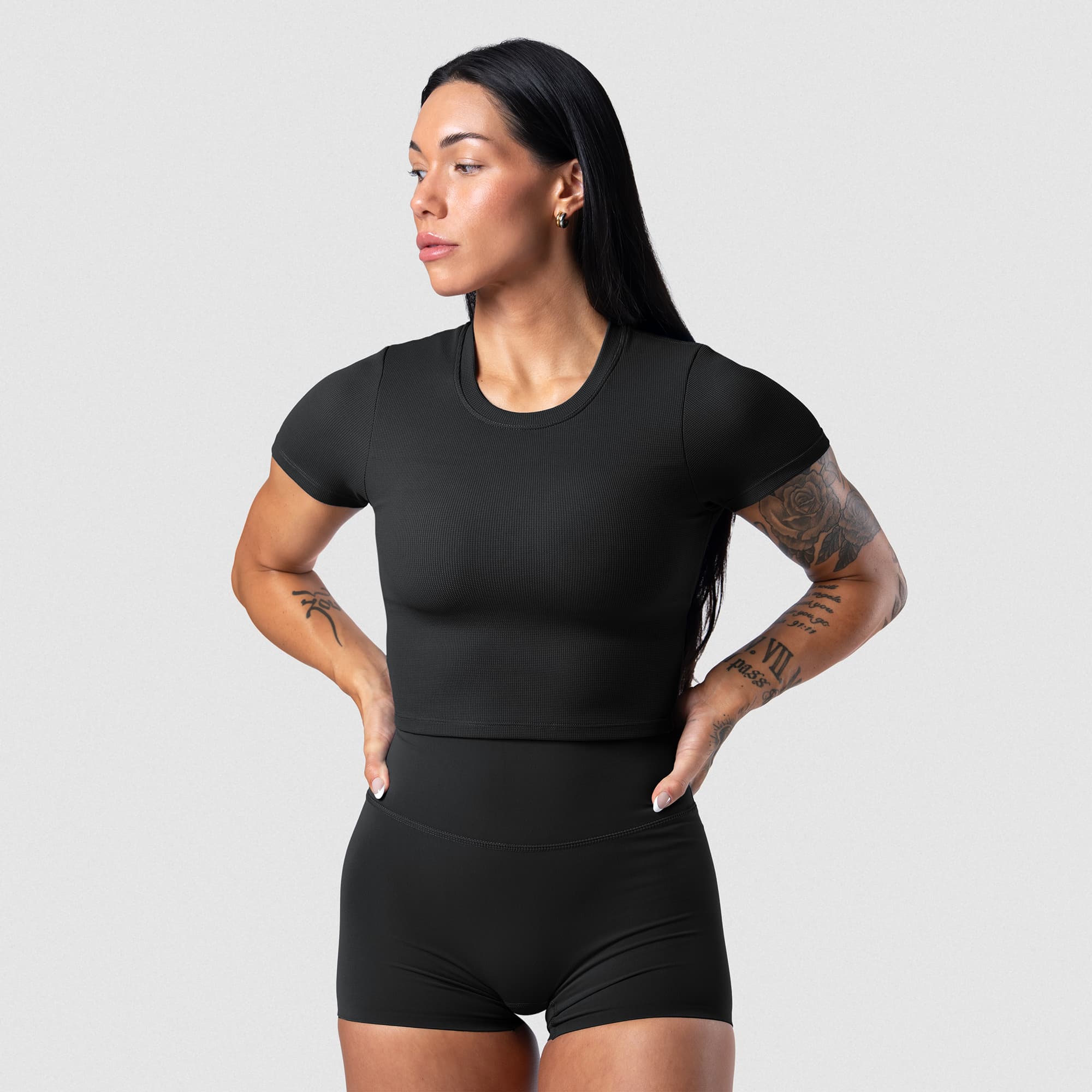 Axis Support Baby Tee - Black