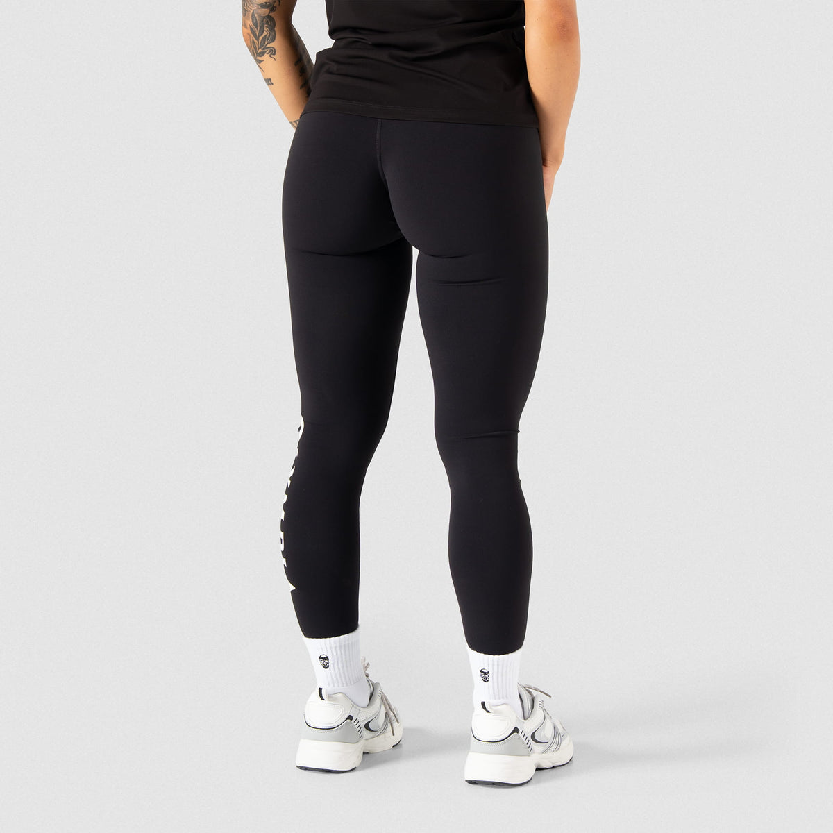 Back view of the Women's Olympia Legging in Black