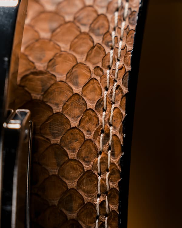 Handcrafted from Genuine Python Hide