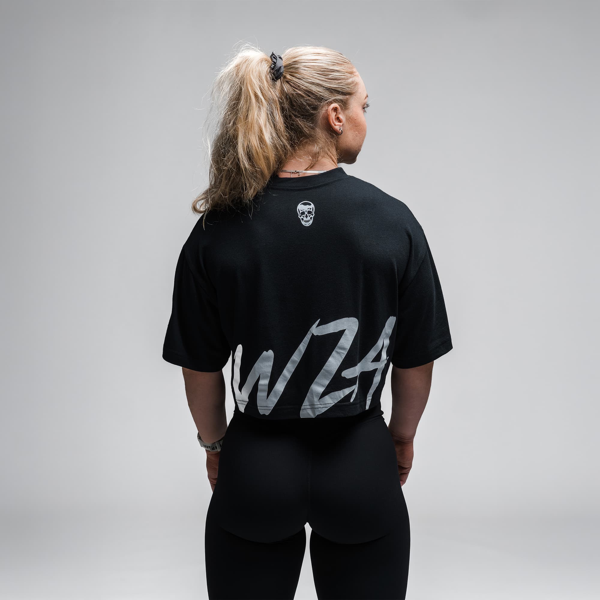 Heatstroke Cropped Tee - Black