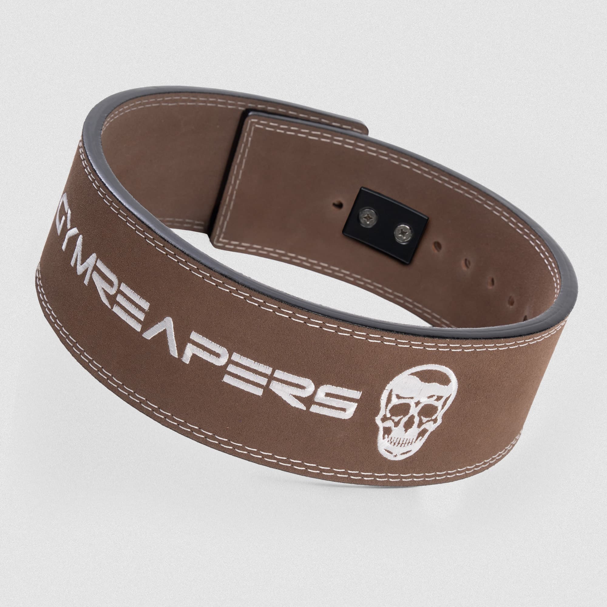 brown 10mm lever belt lay flat