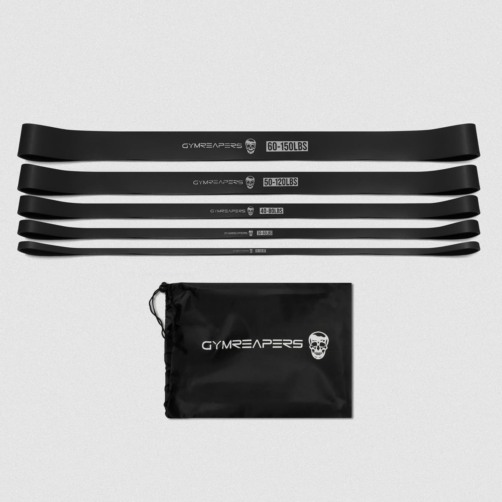 All Black Resistance Band full set