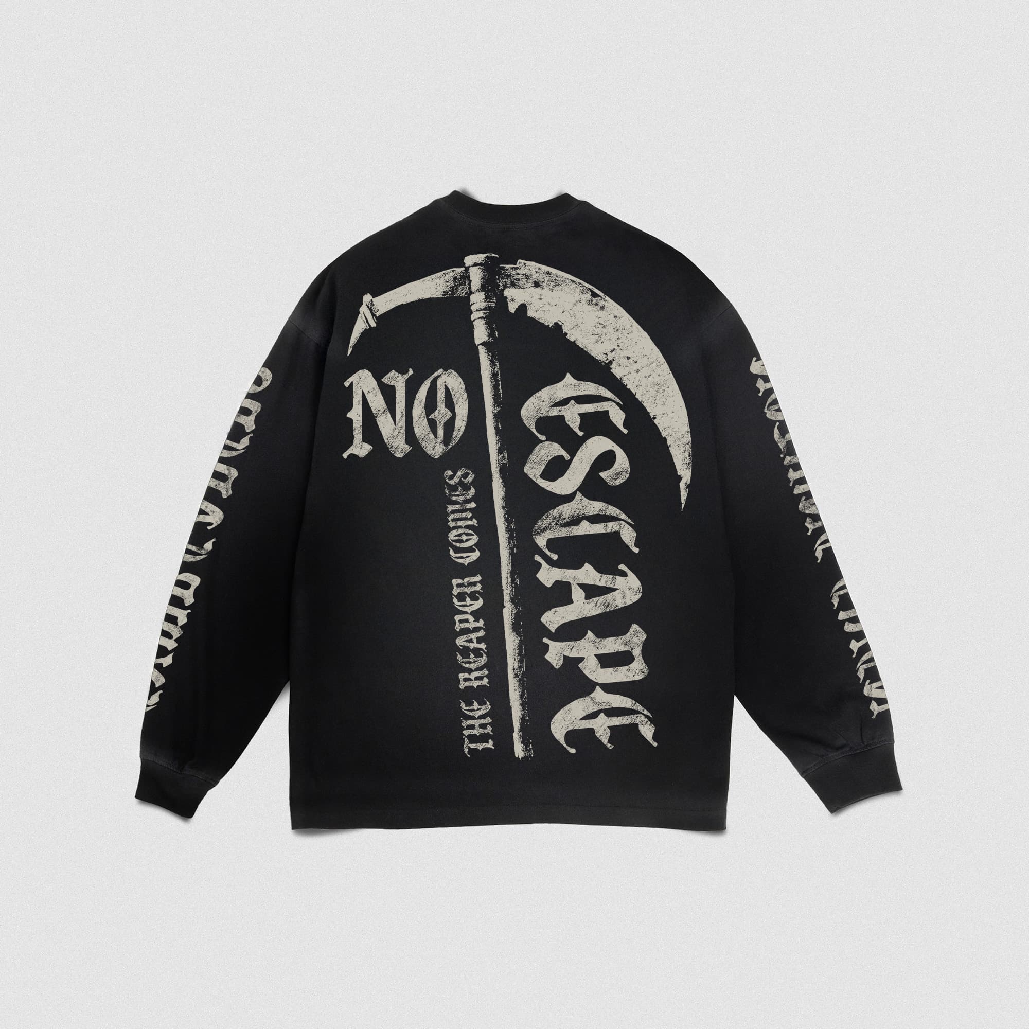 Final Creed Long Sleeve Shirt lay flat shot of back side