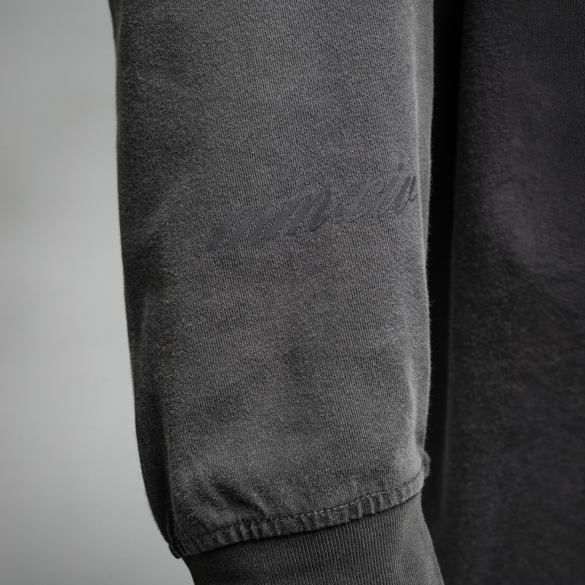 Reaper Chainscript Long Sleeve Shirt sleeve MMXIV logo detail shot
