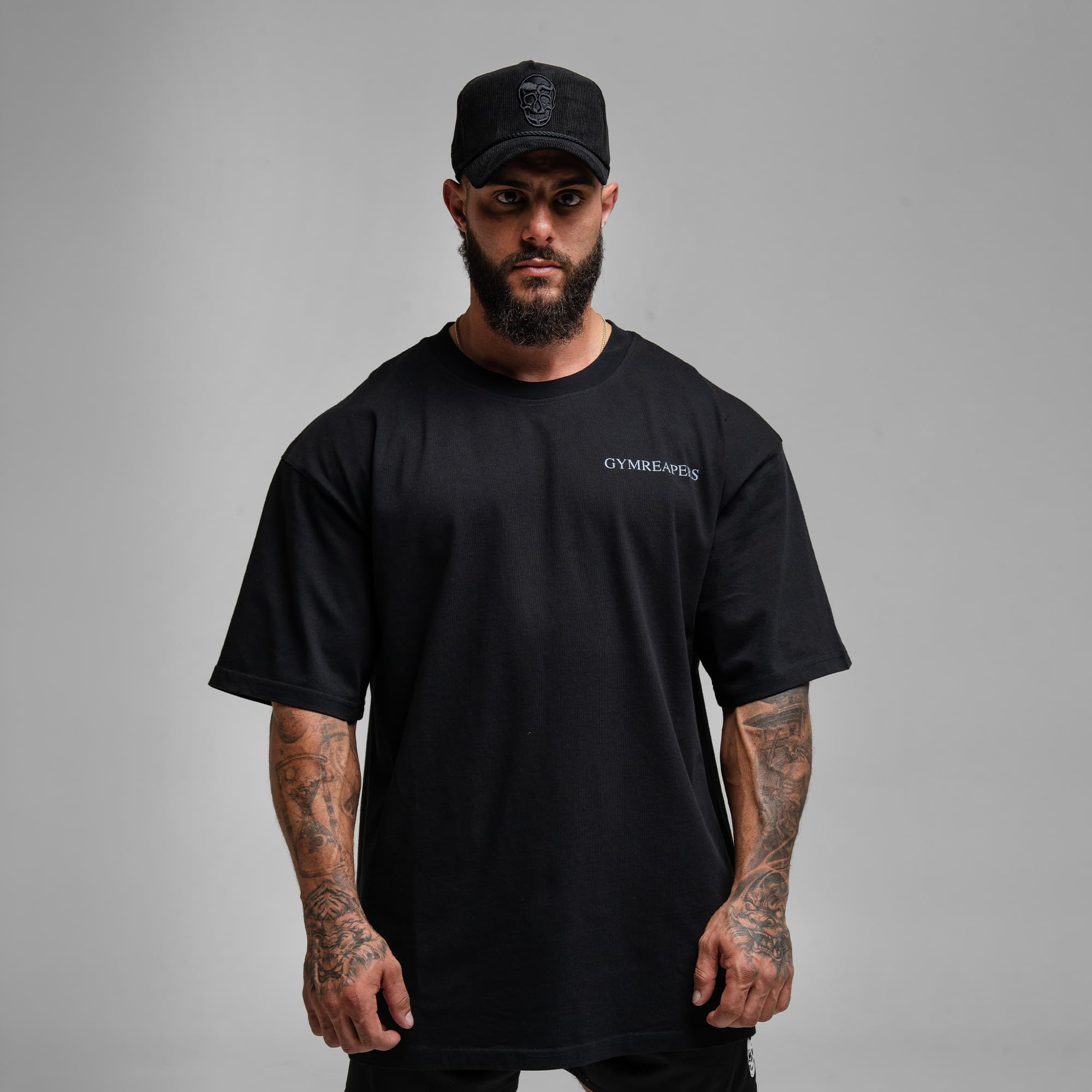 Athlete wearing Violent Faith Tee half body shot front view