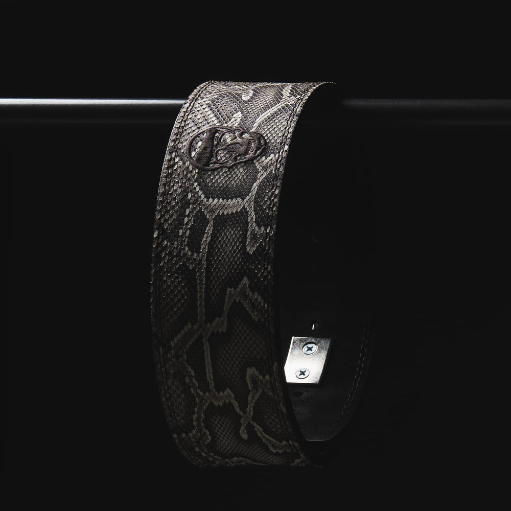 10MM Lever Belt - White Python