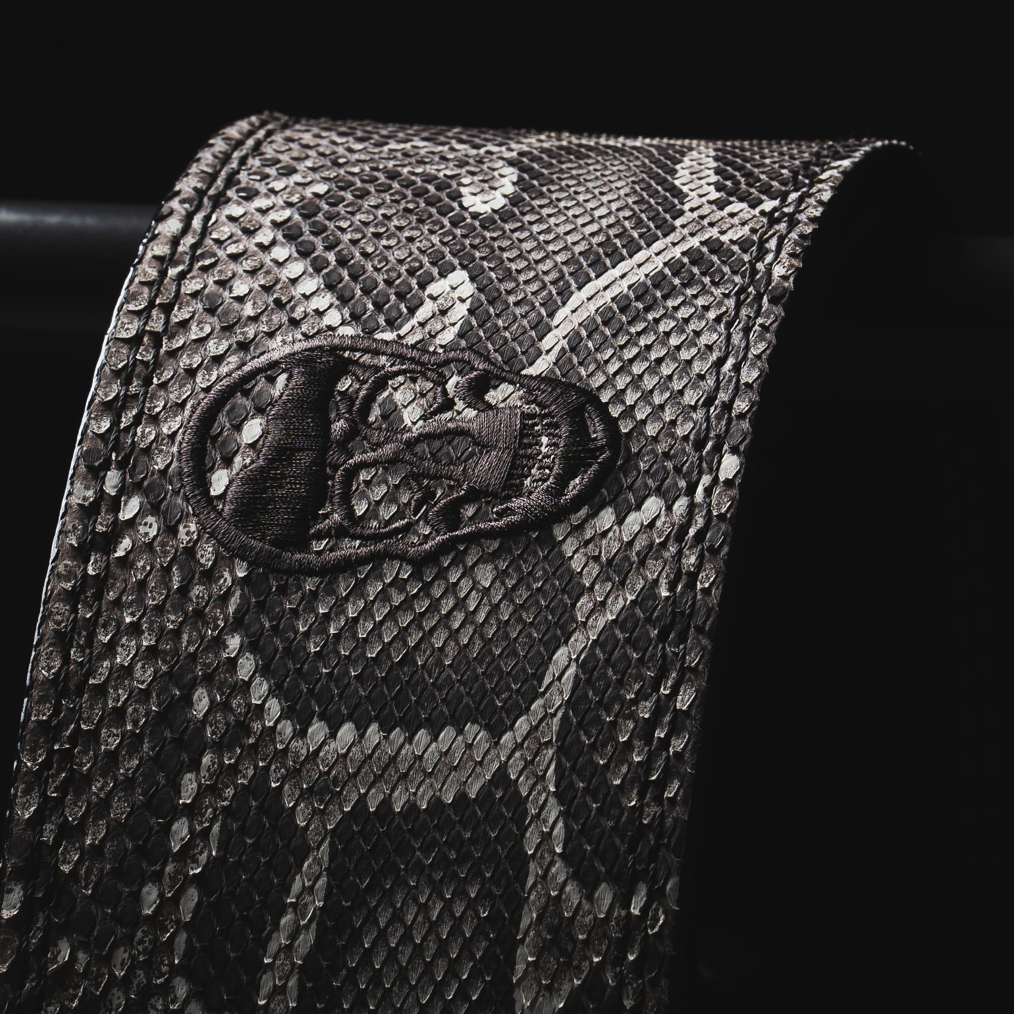 10MM Lever Belt - White Python