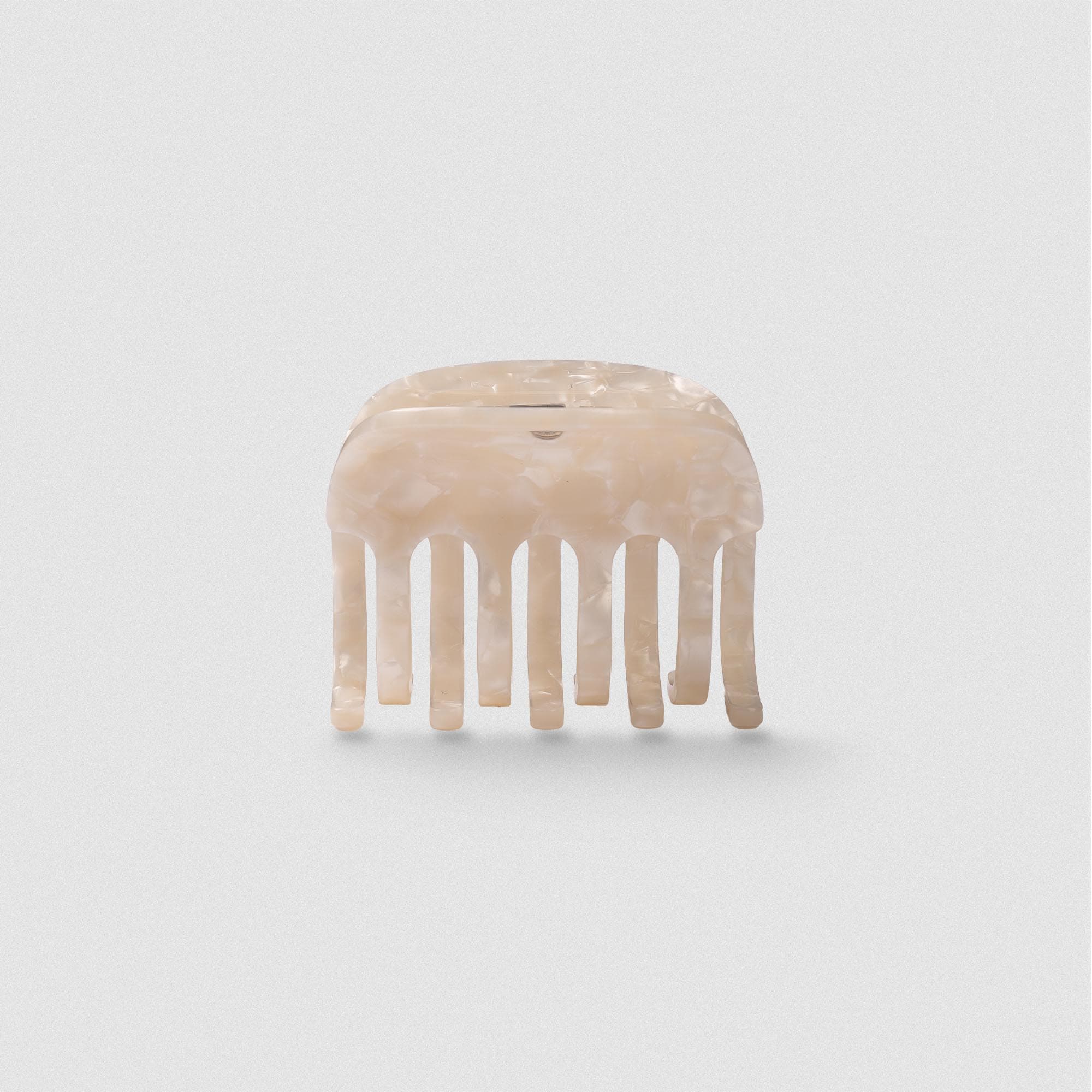 Small Claw Clip - Ivory side view