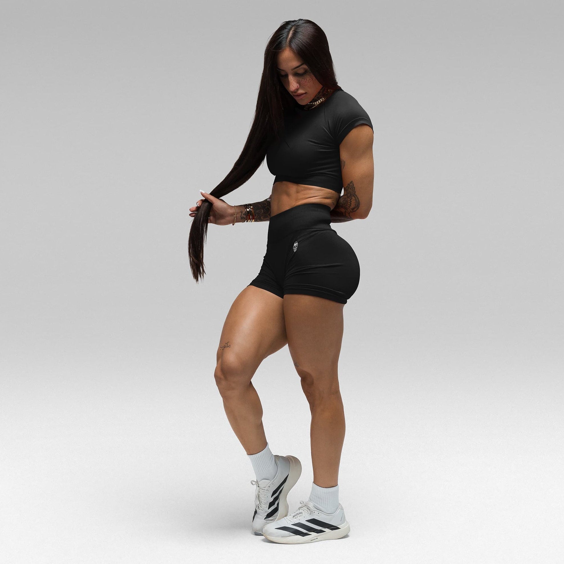 Infinity Shorts & Crop Tee Bundle - Black