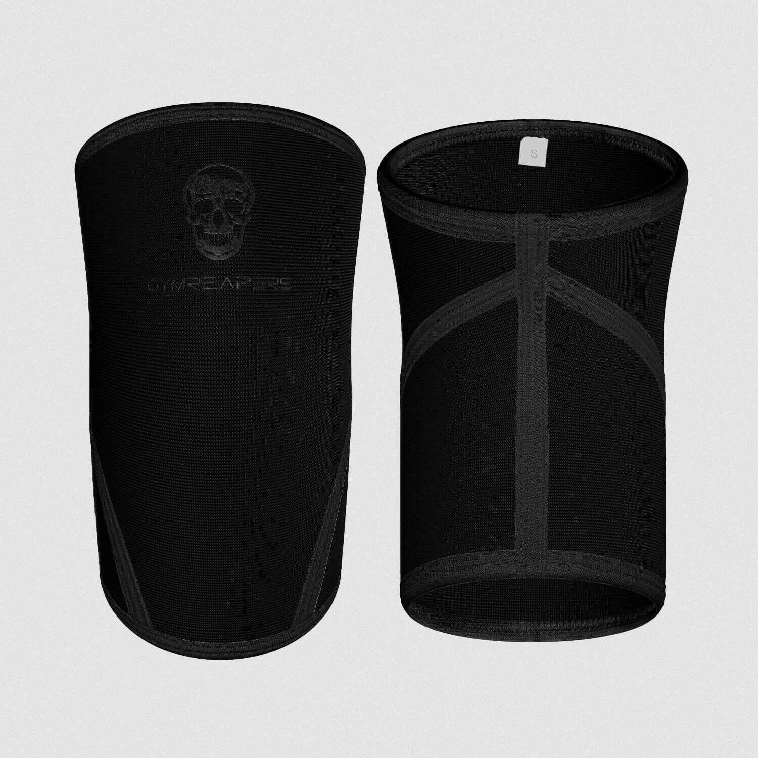 knee sleeve black black front back