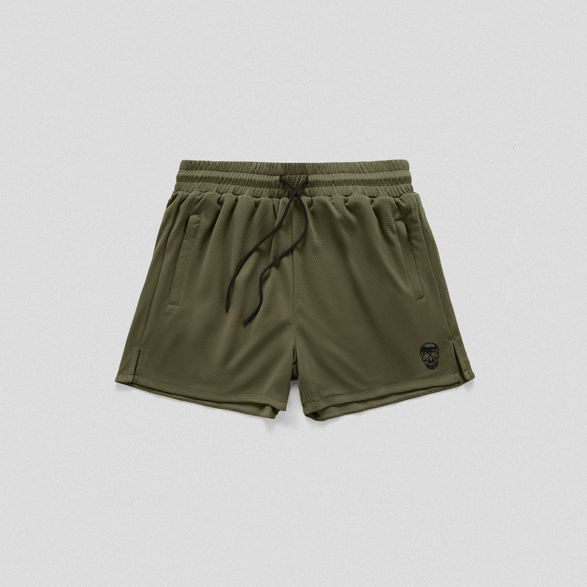 Core Skull Mesh Shorts 3-Pack - Khaki Green / Navy / Storm
