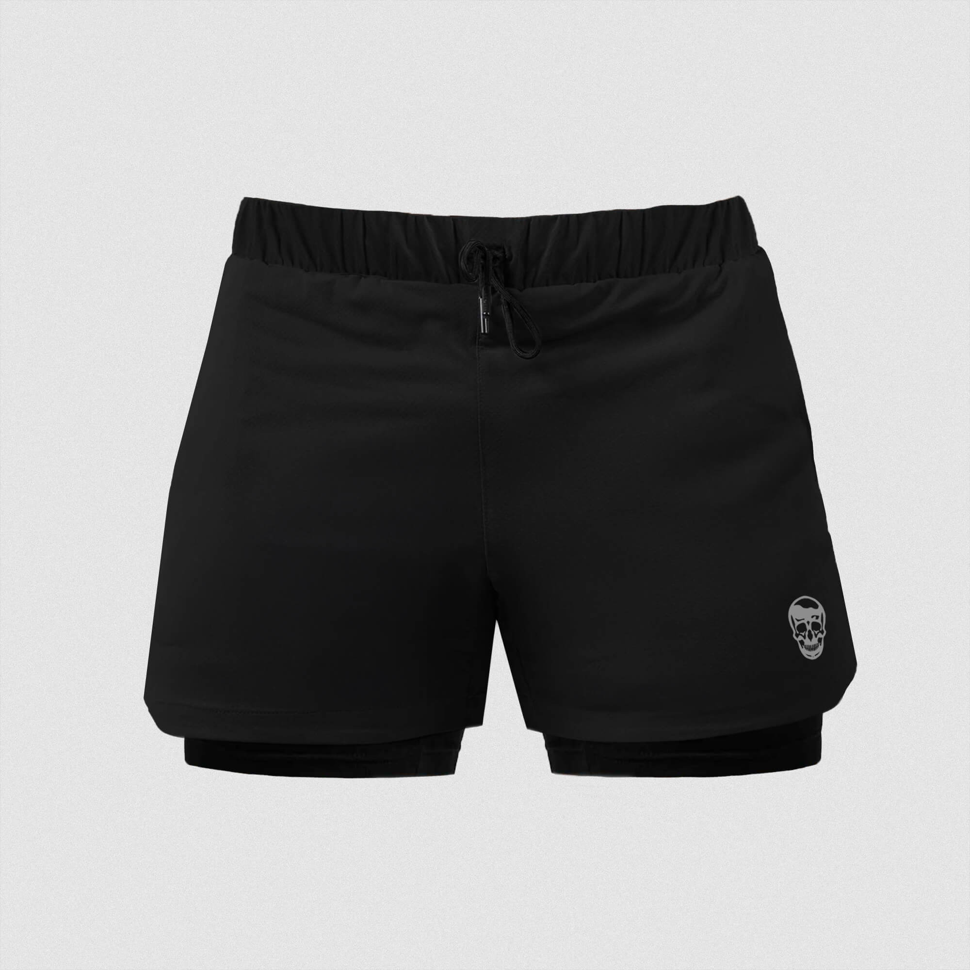 react shorts black main