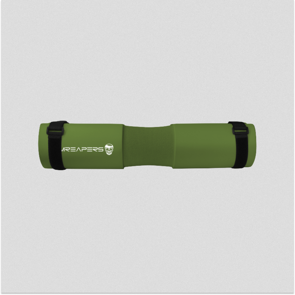 barbell pad green side view