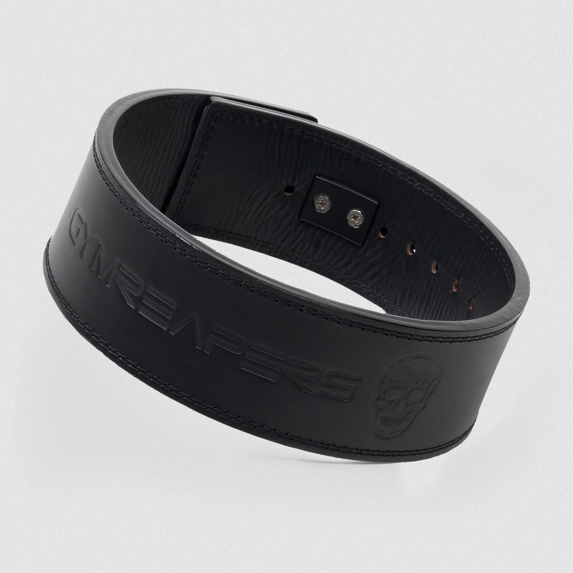 Black Leather 10mm Lever Belt main image