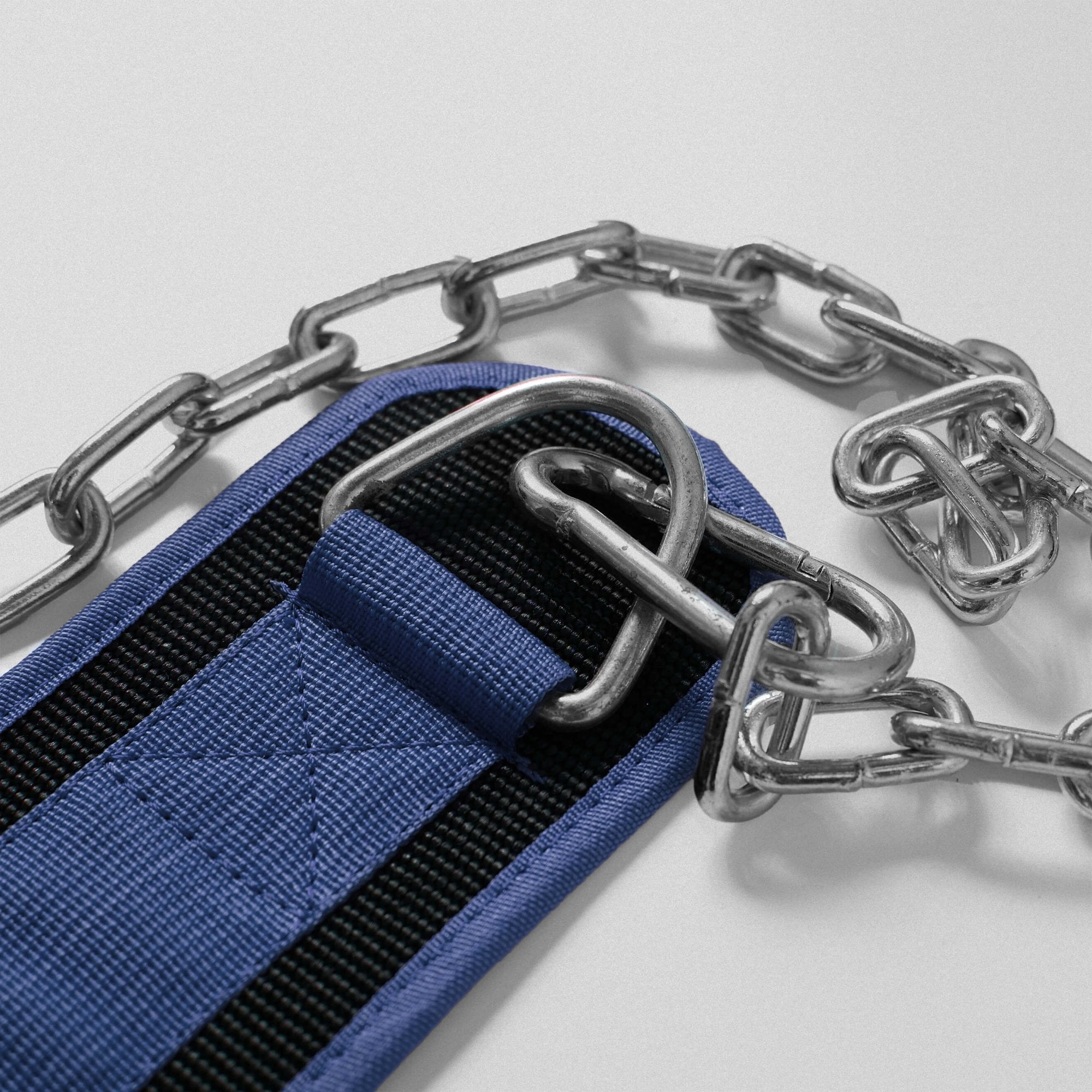 dip belt navy chain close up