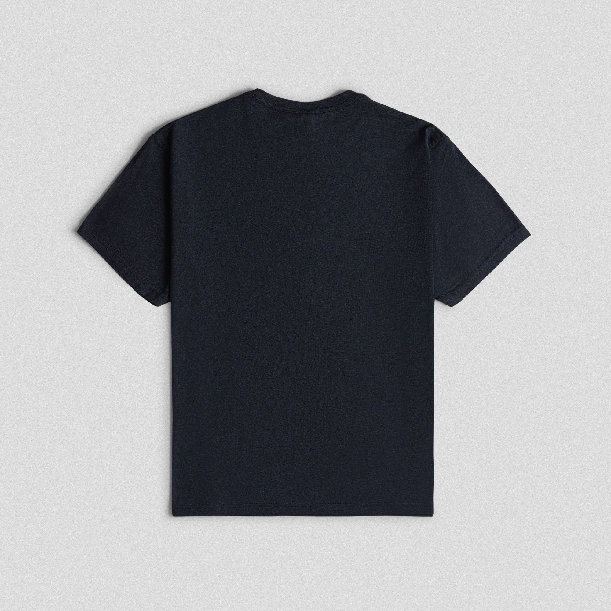 navy gold core logo shirt back