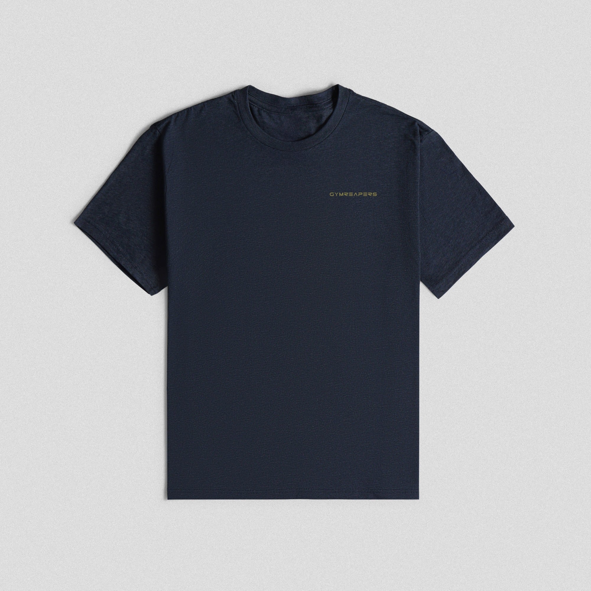 navy gold core logo shirt front