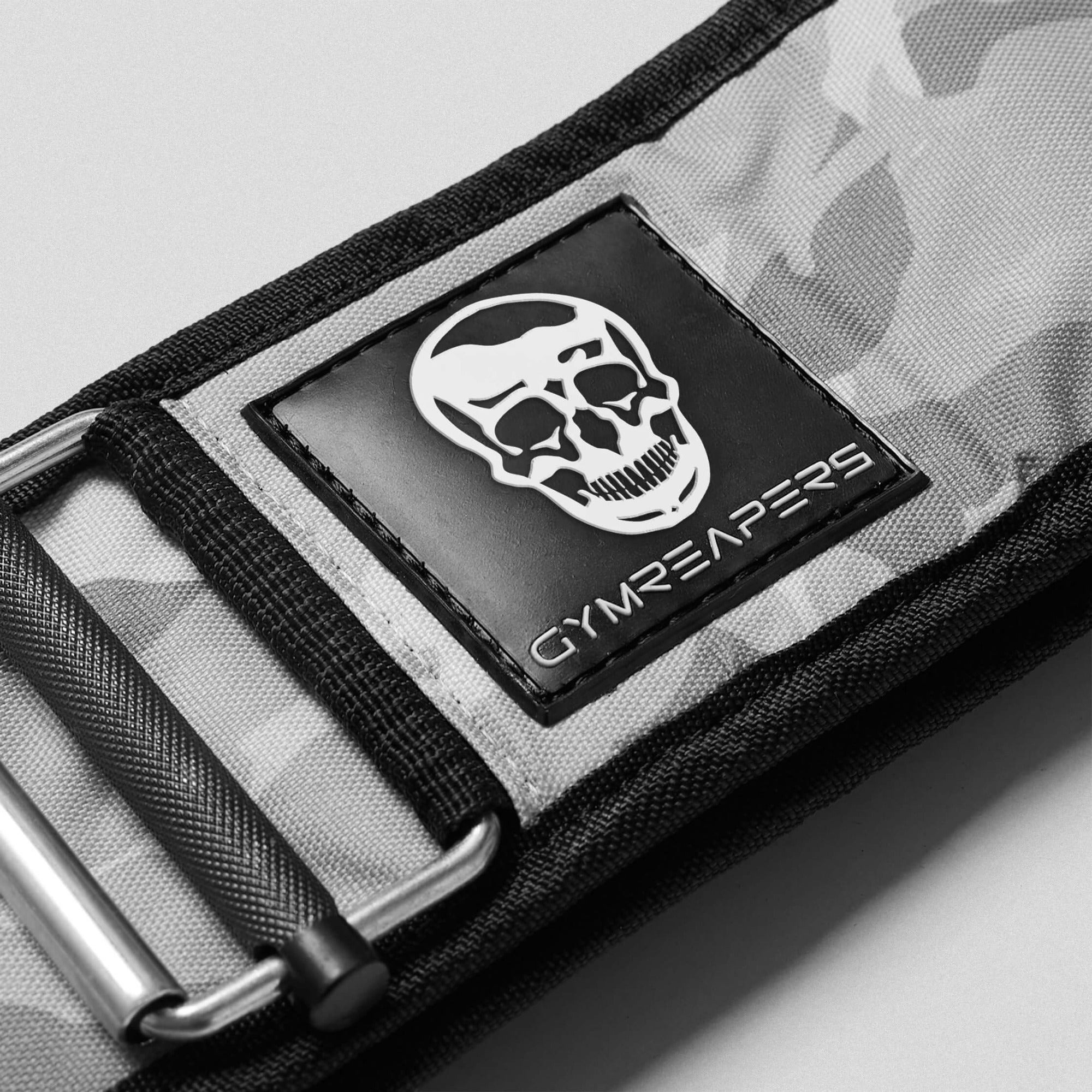 quick lock belt white camo logo detail