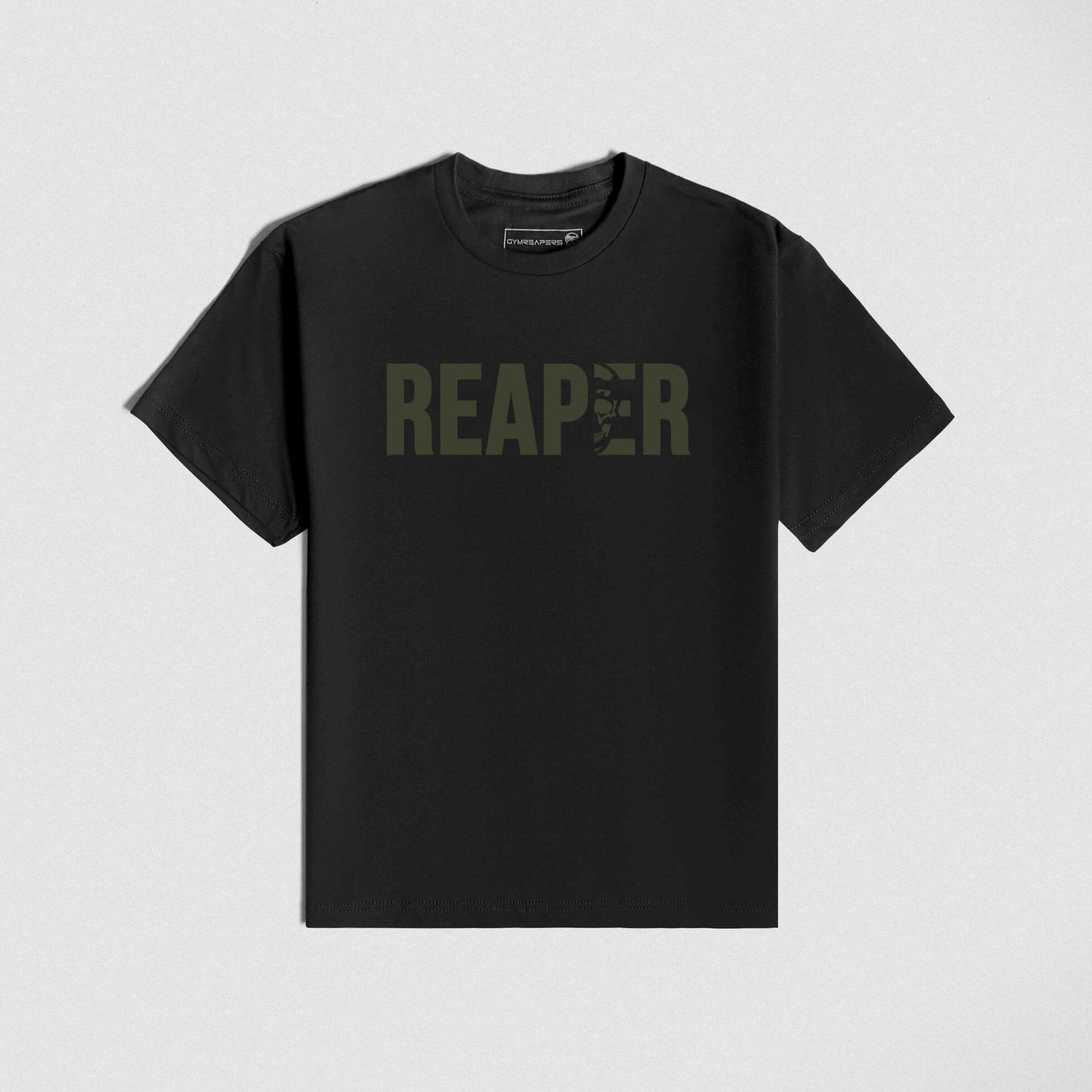 reaper tee black green front