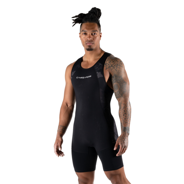 Gymreapers Weightlifting Singlet - Black Camo
