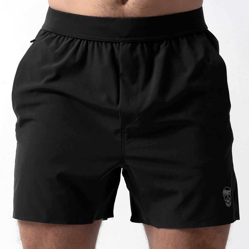black shorts front